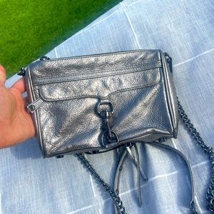 Rebecca Minkoff Silver M.A.C. Crossbody Purse